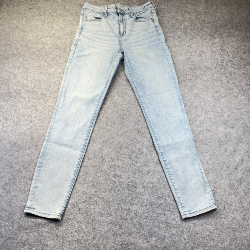 American Eagle Skinny Jeans Womens 10 Light Blue Excellent Ne(x)t Level Stretch
